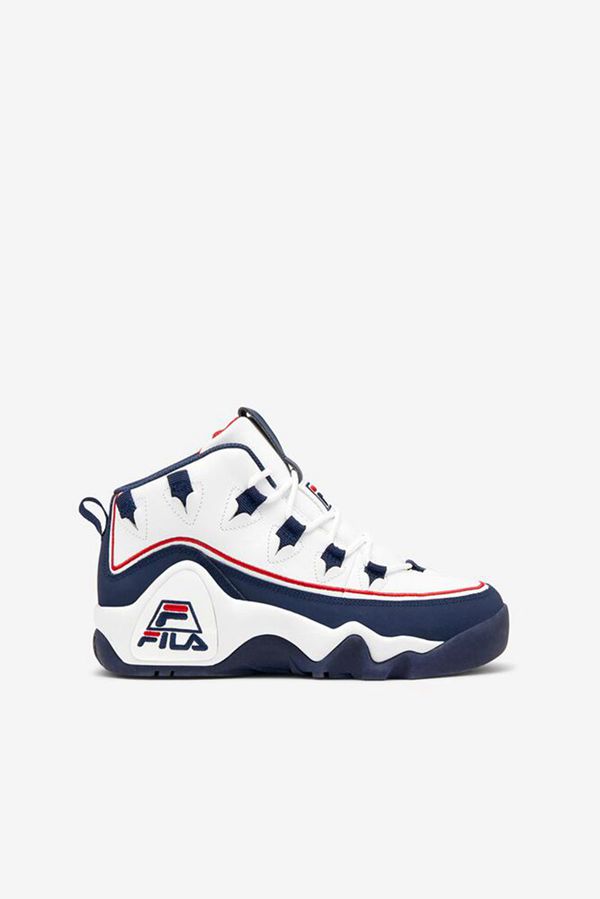 Zapatillas Fila Niños Blancas / Azul Marino / Rojas - Little Grant Hill 1 Offset - España 503982MOX